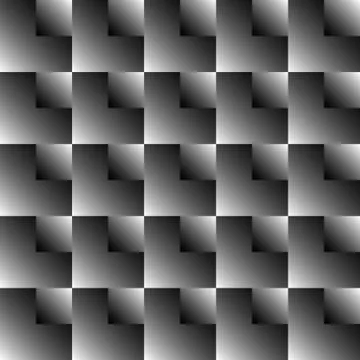 Seamlessly repeatable pattern with square shapes. Monochrome background. 스톡 일러스트