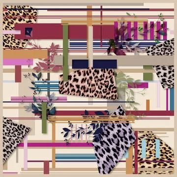 Seamless,Pattern,Design.,Fashionable,Background,Texture,For,Textile,Fabric Stock Illustration