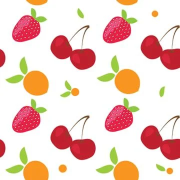 SEAMLLES fruit PATTERN Illustrazione stock