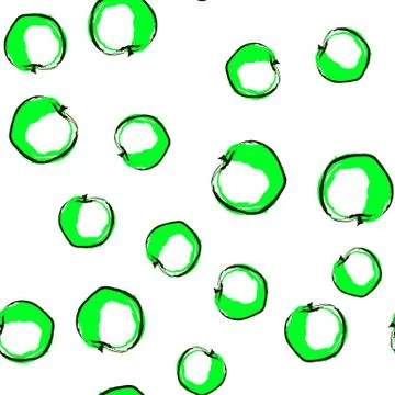 Seamlless pattern Vector illustration apple green on white Stock Illustration
