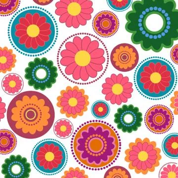 Seamsess flower pattern Stock Illustration