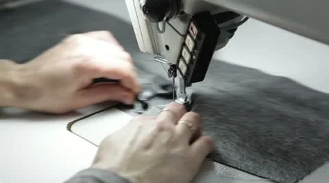 Seamstress at work Stock Footage 22145107
