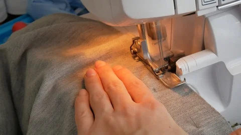 Seamstress in work.  Stock Footage 86046117