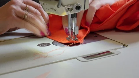 Seamstress at work Stock Footage 89569811