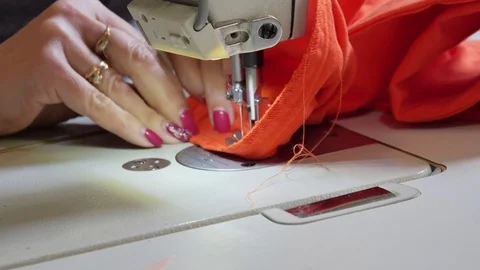 Seamstress at work Stock Footage 89569813