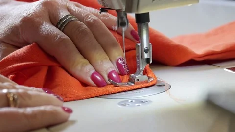 Seamstress at work Stock Footage 89569818