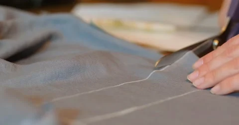 Seamstress work process  Stock Footage 134875818