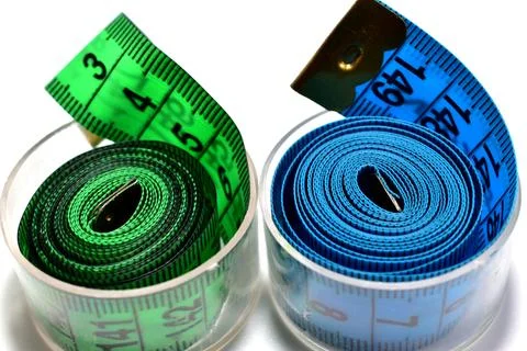 Seamstress's tool for cutting centimeters. Stock Photos
