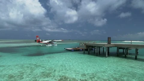 A seaplane close-up Video stock 143617673