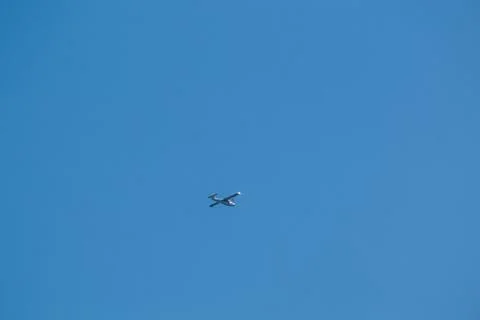 A seaplane in flight Stock Photos