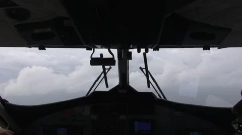 Seaplane flight on windy day Stock Footage 17480870