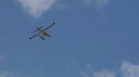 Seaplane fly 07 Stock Footage 11099449