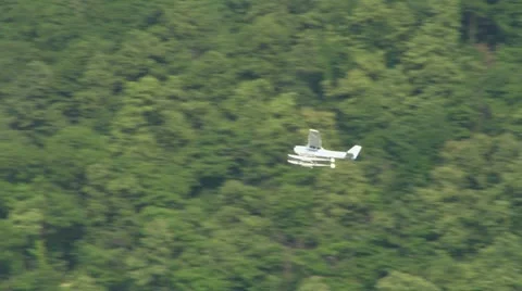 Seaplane fly 11 Stock Footage 11099805