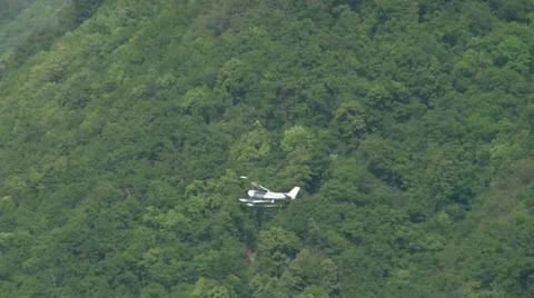 Seaplane fly 12 Stock Footage 11100337
