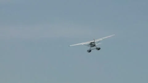Seaplane fly 13 Stock Footage 11100545