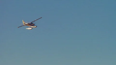 Seaplane Flyby 3 Stock Footage 275193