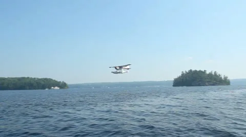 Seaplane flyby. Stock Footage 12119626