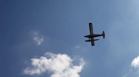 Seaplane Flyby Stock Footage 42314072