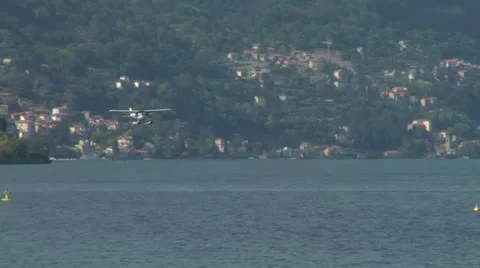 Seaplane landing 11 Stock Footage 11100987
