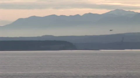 Seaplane Mountains Video stock 343506