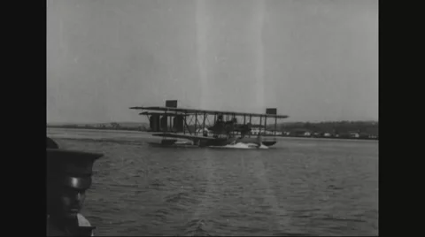Seaplane preparing to take off Stock Footage 43311185
