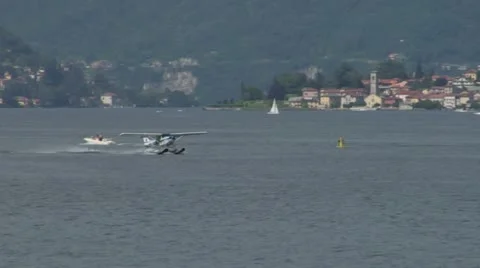 Seaplane takeoff 12 e Stock Footage 11102468