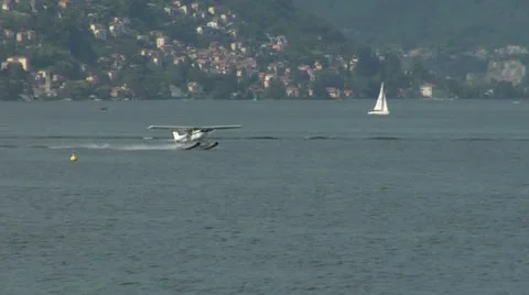 Seaplane takeoff 14 e Stock Footage 11103215