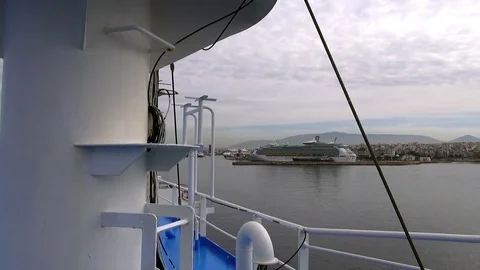 Seaport in Athens, Greece Stock Footage 73098106