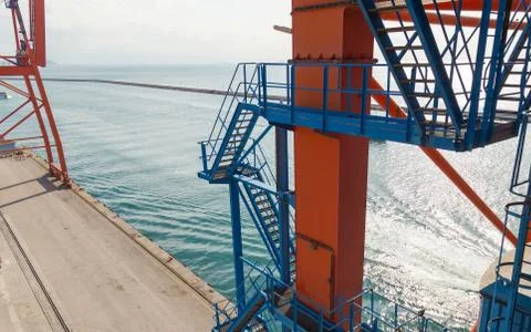 Seaport Crane Foto stock