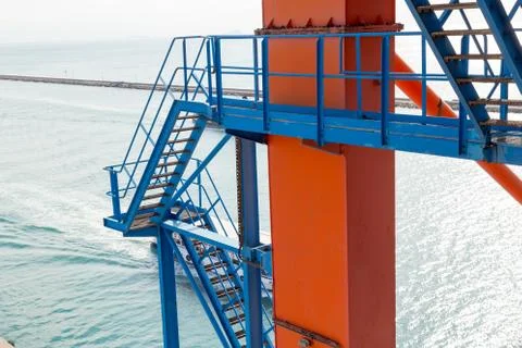 Seaport Crane Foto stock