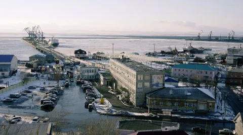 Seaport TL 1 Stock Footage 7554454