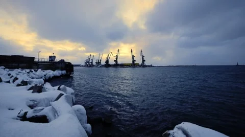 Seaport TL 2 Stock Footage 7553267