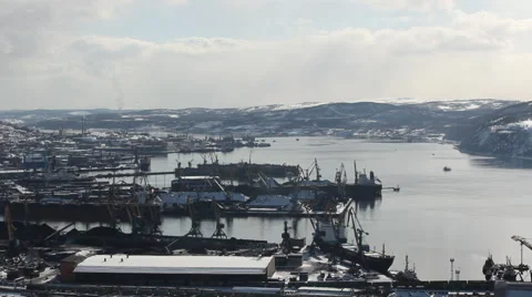 Seaport town Stock Footage 42894655