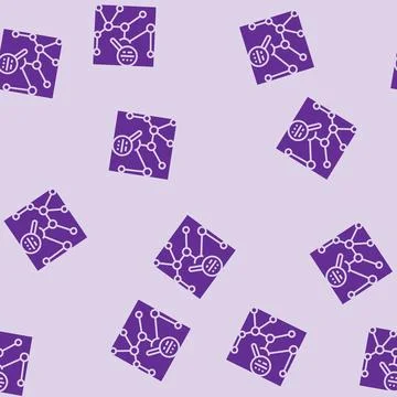 Search algorithm glyph seamless pattern Stock Illustration