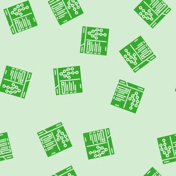 Search algorithm seo glyph vector seamless pattern Stock Illustration