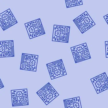 Search algorithm seo line seamless pattern Stock Illustration