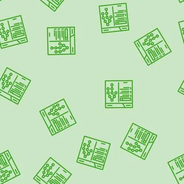 Search algorithm seo line vector seamless pattern Stock Illustration