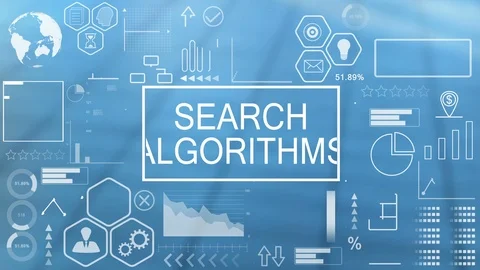 Search Algorithms, Animated Typography Stock Footage 116359240