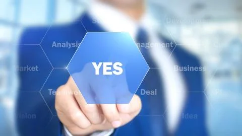 Search Algorithms, Man Working on Holographic Interface, Visual Screen Stock Photos