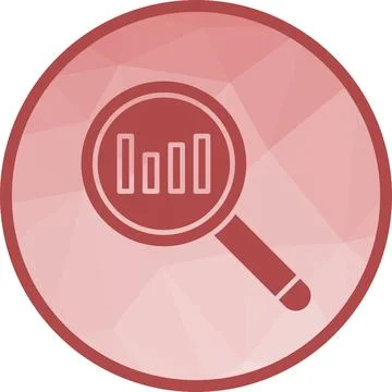 Search Analytics icon vector image. Stock Illustration