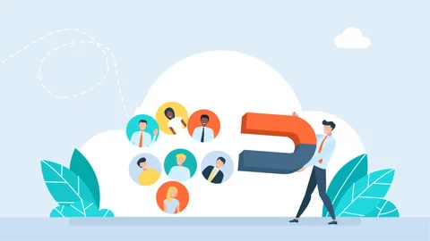 Search and attraction of target audience, new subscribers. Customer acquisition Stock Footage 314697472