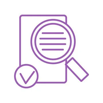 Search and check of data Stock Illustration