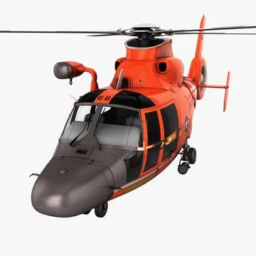 Search and Rescue Helicopter Eurocopter HH-65 Dolphin 2 3D Model