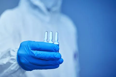 Search and testing of serum against the virus Covid-19.Global global pandemic Foto stock