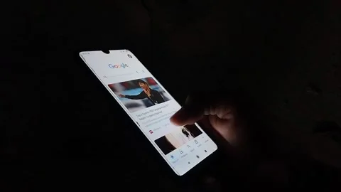 Search for articles using a smartphone Stock Footage 197022283