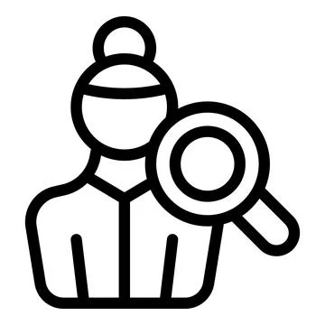 Search babysitter icon outline vector. Baby education Stock Illustration
