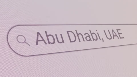 Search Bar Abu Dhabi UAE Stock Footage 202250149