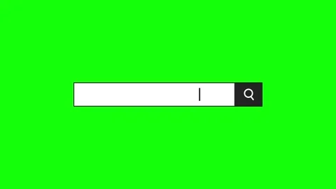 Search bar animation green screen background, Search engine bar icon Stock Footage 297656576