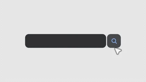 Search Bar Animation. Search Engine Bar Transparent 4K Stock Footage 297140778