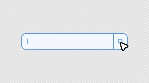 Search Bar Animation. Search Engine Bar Transparent 4K Stock Footage 297140779